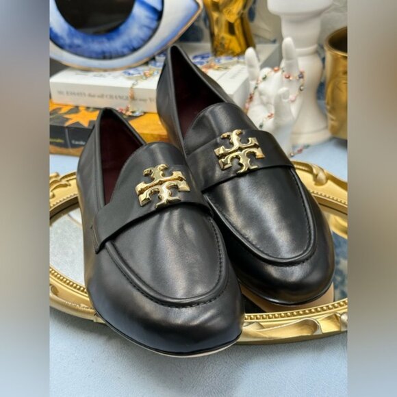 🆕 TORY BURCH 🧿 NWOB Eleanor Loafer, Perfect Black - Sz 7.5 - Picture 12 of 15